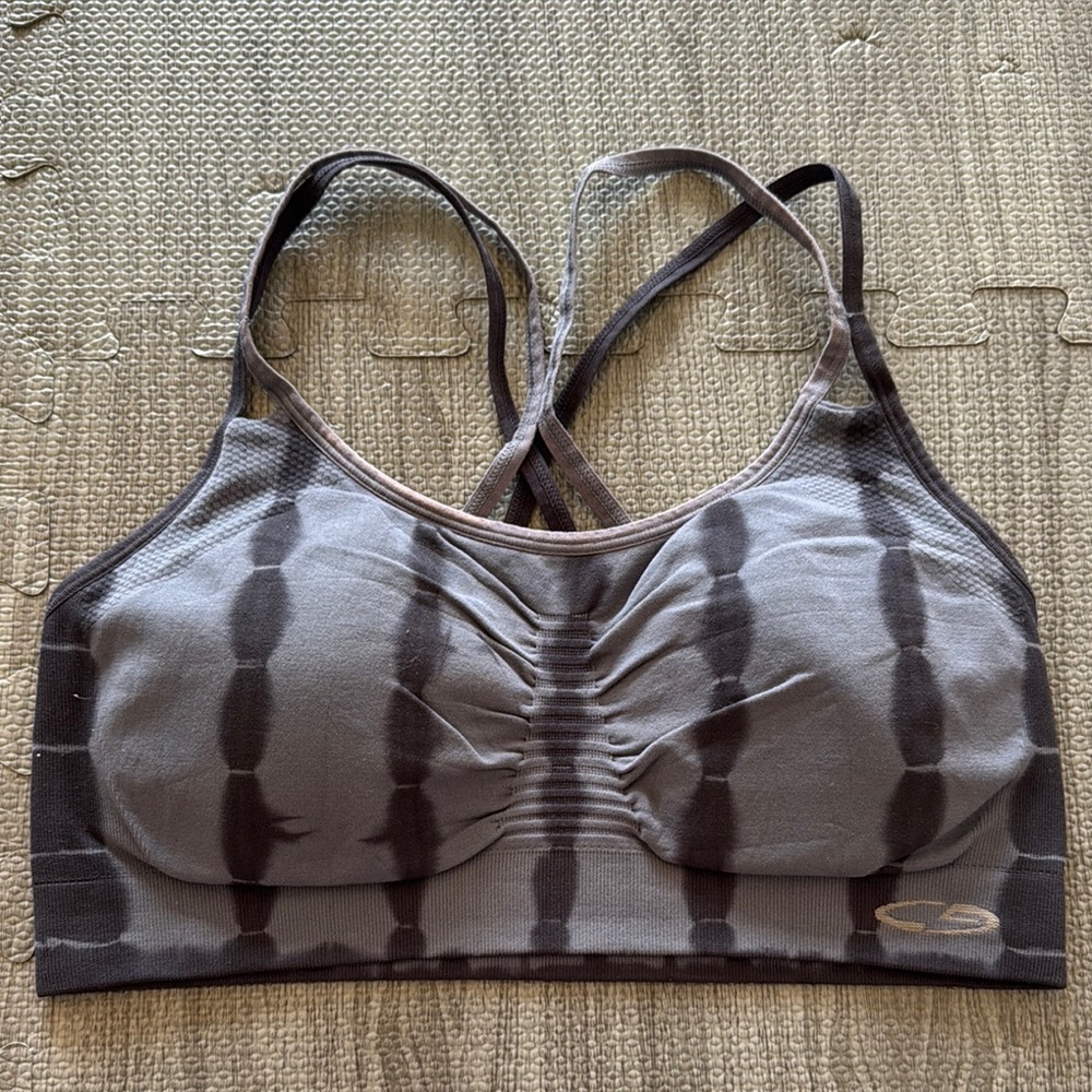 Champion Blue Tie Dye Print Sports Bra - Women’s Size L